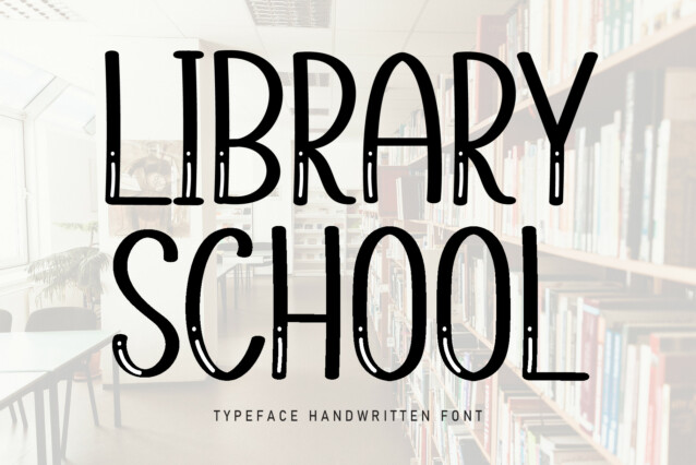 Library School Display Font
