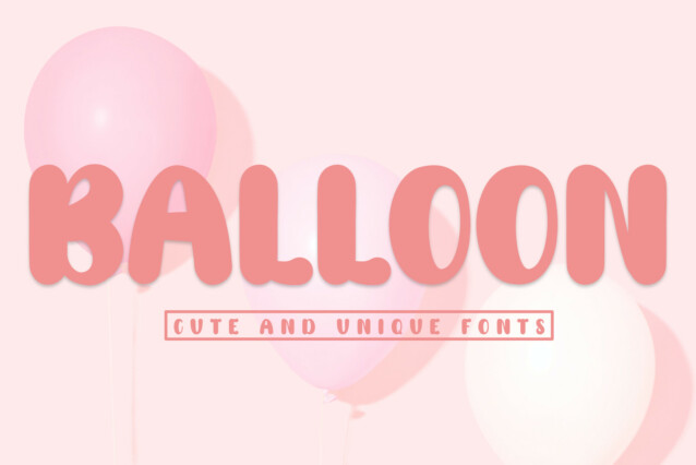 Balloon Display Font
