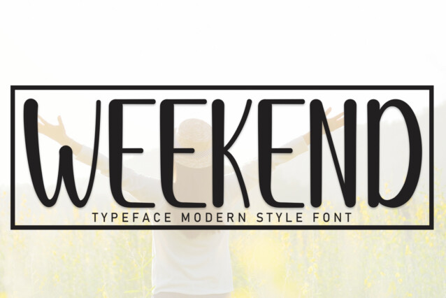 Weekend Display Font