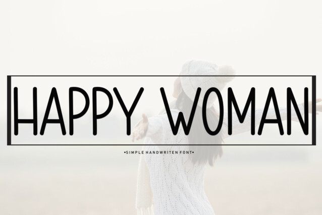 Happy Woman Display Font