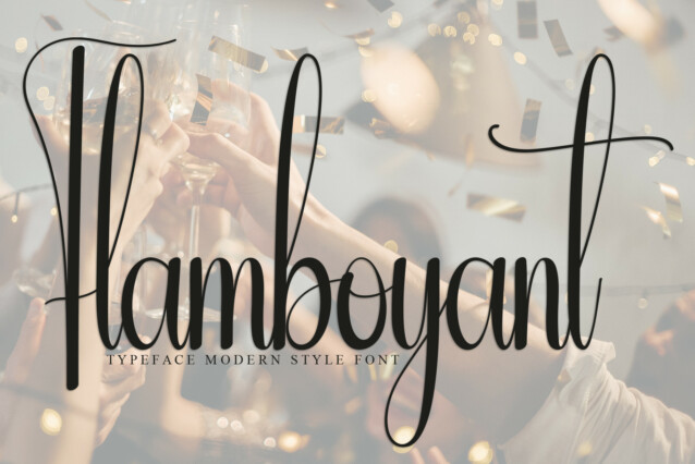 Flamboyant Script Font