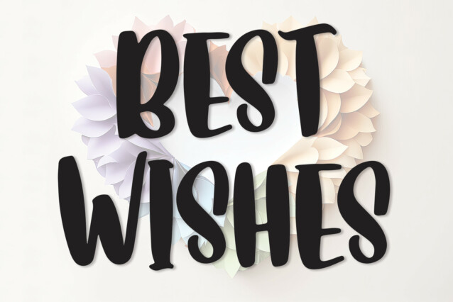 Best Wishes Display Font