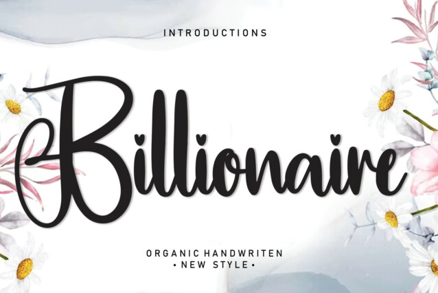 Billionaire Script Font