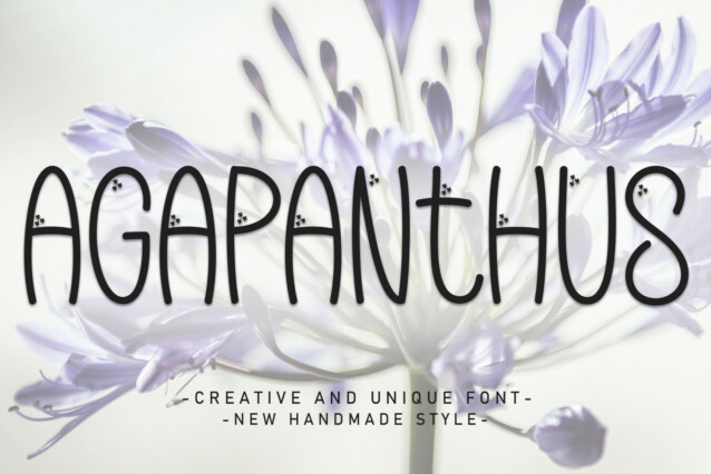 Agapanthus Display Font