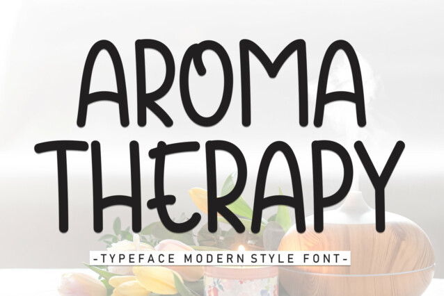 Aroma Therapy Display Font