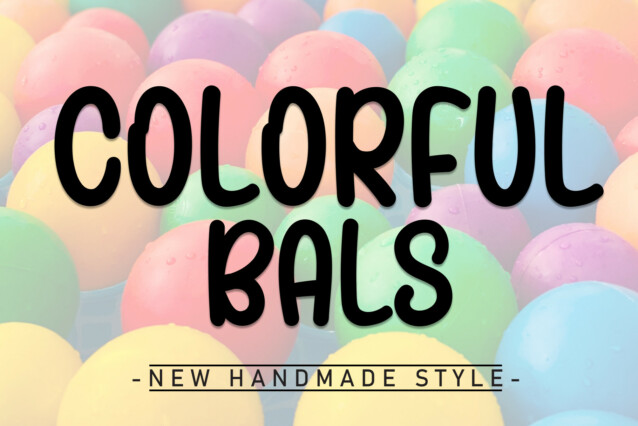 Colorful Balls Display Font