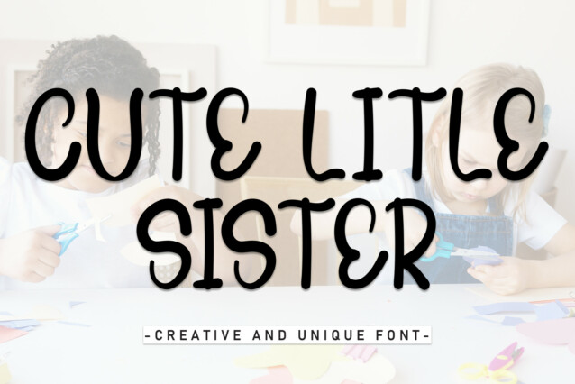 Cute Little Sister Display Font