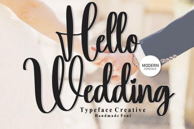 Hello Wedding Script Font