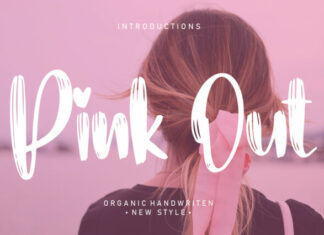 Pink Out Brush Font