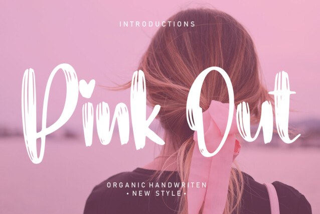 Pink Out Brush Font