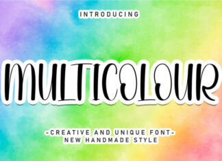 Multicolour Display Font