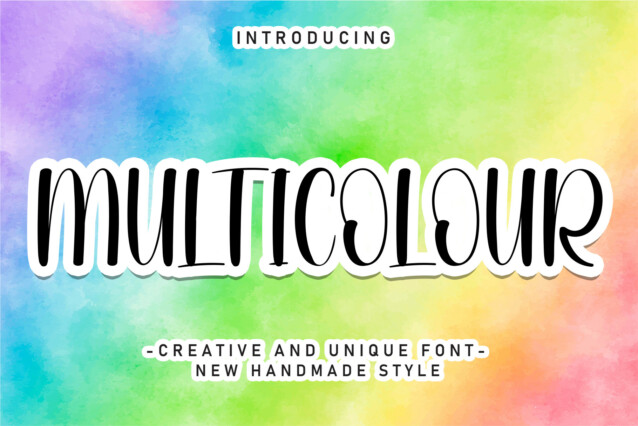 Multicolour Display Font