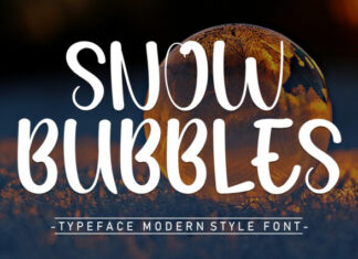 Snow Bubbles Display Font