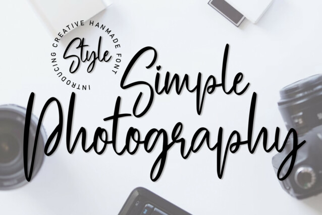 Simple Photography Script Font
