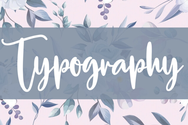 Typography Script Font
