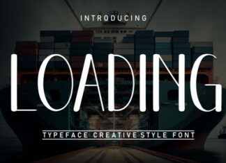 Loading Display Typeface