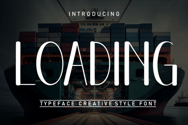 Loading Display Typeface
