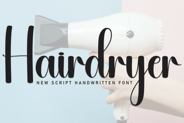 Hairdryer Script Font
