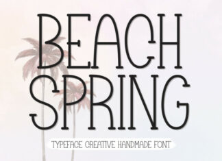 Beach Spring Display Font