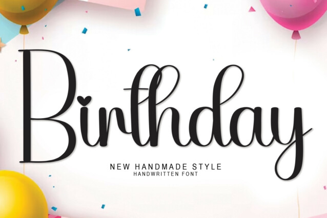 Birthday Script Font