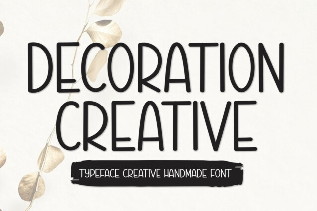 Decoration Creative Display Font