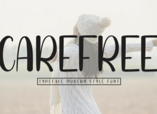 Carefree Display Font