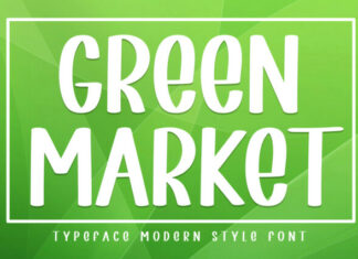 Green Market Script Font