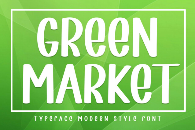 Green Market Script Font