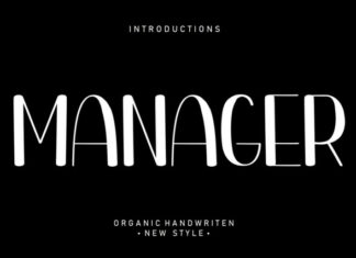 Manager Display Font
