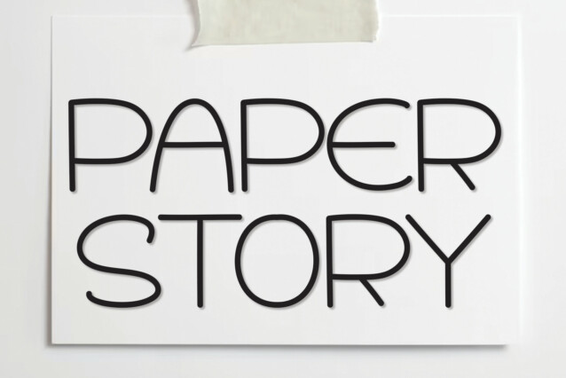 Paper Story Display Font