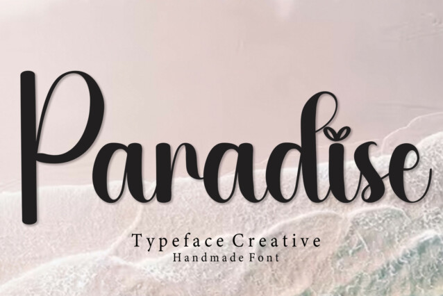 Paradise Script Typeface - Download Free Font