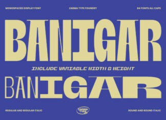 Banigar Typeface