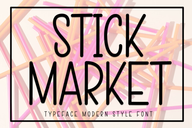 Stick Market Display Font