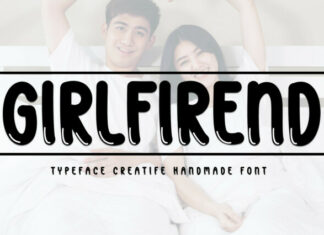 Girlfriend Display Font