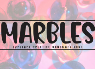 Marbles Display Font