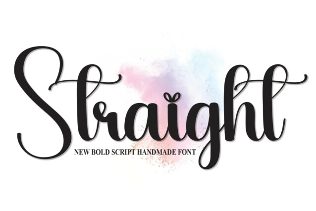 Straight Script Font