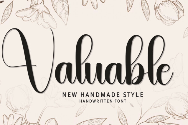 Valuable Script Font