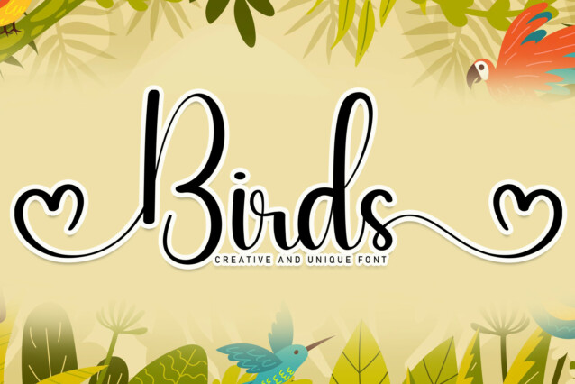 Birds Script Font - Download Free Font