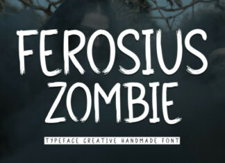 Ferosius Zombies Display Font