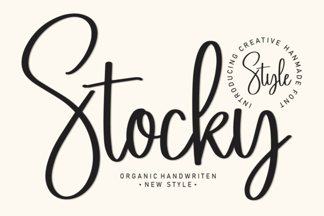 Stocky Script Font - Download Free Font