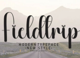 Fieldtrip Script Font