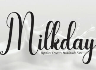 Milkday Script Typeface