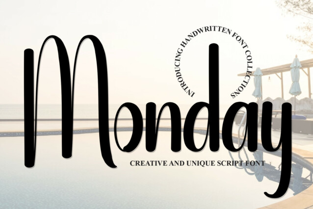 Monday Display Font
