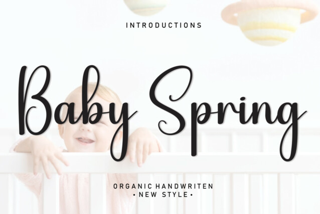 Baby Spring Script Typeface