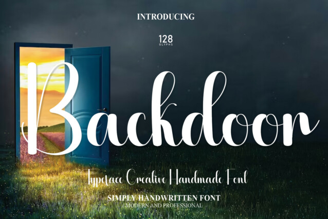 Backdoor Script Typeface