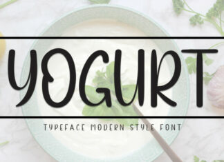 Yogurt Display Font