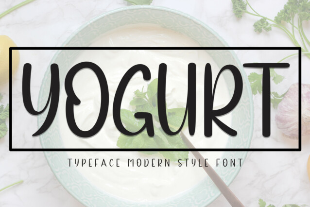 Yogurt Display Font