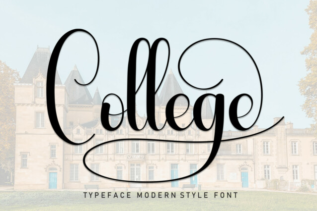 College Script Font