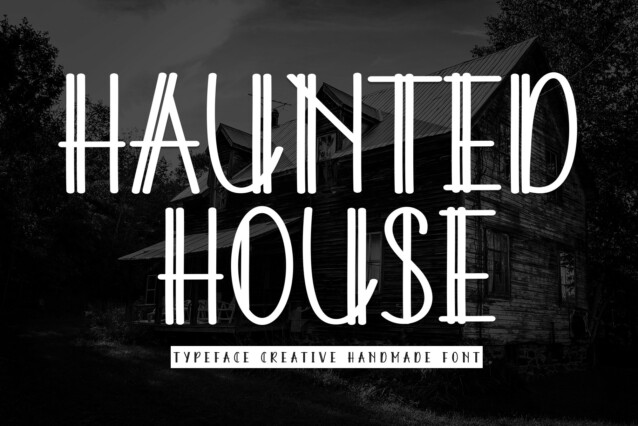 Haunted House Display Font