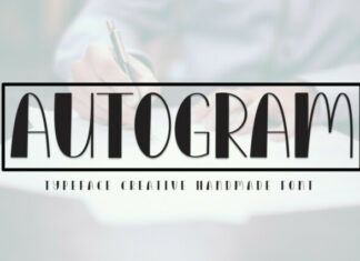 Autogram Display Font